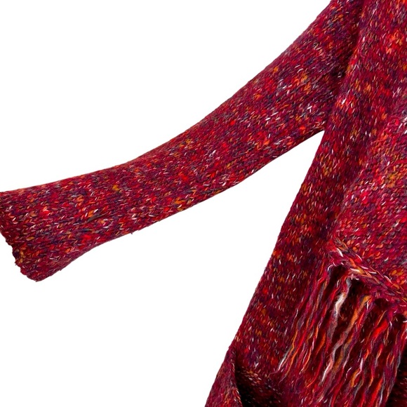 Lucky Brand wool mohair blend longline open front cardigan with fringe Size S - Picture 7 of 10